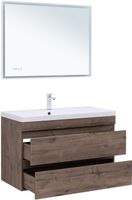 Тумба под раковину Aquanet Нота New 100 дуб веллингтон табак арт-00334194 — фото 4, Тумбы под раковину