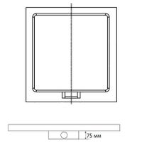 Душевой поддон квадратный RGW STA-01B 90x90, черный, арт-16330199-04 — фото 3, Душевые поддоны из искусственного камня