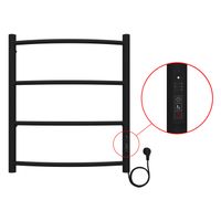 Товар: Полотенцесушитель электрический AZARIO VERONA 500/600 4 секции, диммер справа, черный арт-AZ04856B - фото 3 Полотенцесушитель электрический AZARIO VERONA 500/600 4 секции, диммер справа, черный арт-AZ04856B — фото 3, Электрические полотенцесушители