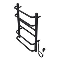 Товар: Полотенцесушитель электрический AZARIO MILAN 400/600 6 секций, диммер справа, черный арт-AZ90846B - фото 2 Полотенцесушитель электрический AZARIO MILAN 400/600 6 секций, диммер справа, черный арт-AZ90846B — фото 2, Электрические полотенцесушители