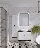 Столешница "НОРМА-60 см" черная (искусственный камень) 506003 — фото 2, Столешницы под раковину