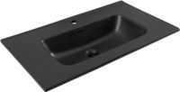 Раковина Aquanet Flat 80 черная матовая арт-00329255 — фото 5, Раковины встраиваемые сверху
