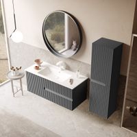 Пенал ORKA Moonlight 40 антрацит матовый, универсальный 3001322 — фото 3, Пеналы для ванной комнаты