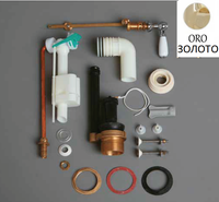 Механизм слива SIMAS для моноблочного бачка с боковой ручкой смыва D24ORO — фото 1, Комплектующие для туалета