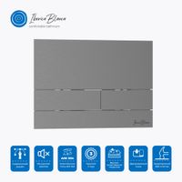 Комплект 3в1 IBERICA BLANCA инсталляция SILENCIO, унитаз BILBAO ALTO белый, кнопка смыва INOX-S вороненая сталь (IB001.BLA.234.1602) — фото 11, Комплекты унитаз + инсталляция