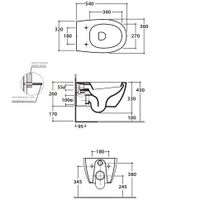 Товар: Унитаз GLOBO 4ALL подвесной цвет белый MDS02BI - фото 3 Унитаз GLOBO 4ALL подвесной цвет белый MDS02BI — фото 3, Подвесные унитазы