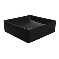 Раковина-чаша Azario 400х400х110 накладная, квадратная, черный матовый арт-AZ-2179-MB — фото 4, Раковины накладные