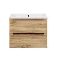 Тумба под раковину подвесная La Fenice Tesoro FNC-01-TES-DKK-100-2, коричневый — фото 1, Тумбы под раковину