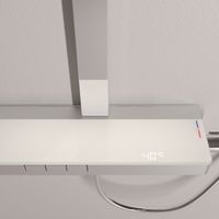 Душевая стойка SANCOS Vos с термостатическим смесителем, изливом, полкой, шлангом 1,5 м, верхним и ручным душем, цвет хром, арт. арт-SC6100CH — фото 7, Душевые стойки