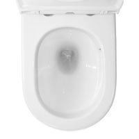 Унитаз приставной Azario Grado 365х570х410 безободковый, смыв "Торнадо", в комплекте с быстросъемным сидением микролифт арт-AZ-2141D-UQ1 — фото 6, Приставные унитазы