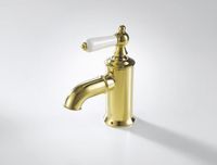 Смеситель для раковины Bravat Art F175109G, золото — фото 1, Смесители для раковины