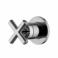 Вентиль, Fima Carlo Frattini, Maxima, переключающий (дивертор), тип установки-настенный встраиваемый, на 2 источника-один вход/два вывода, внутренняя часть-в комплекте, цвет-хром арт-F5313/2CR — фото 1, Комплектующие для душевого оборудования