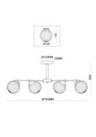 Люстра Freya арт-FR5041PL-06BS — фото 5, Люстры