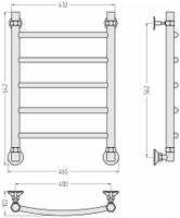 Полотенцесушитель водяной Стилье Аксиома-20 600х400 Без покрытия арт-00662-6040 — фото 4, Водяные полотенцесушители