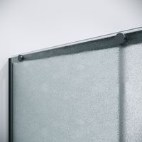 Дверь в нишу Niagara Nova NG-34-L11CHGR (110х195) графит,раздвижная влево,стекло шиншилла,1 место — фото 8, Раздвижные душевые двери