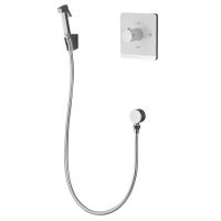 Товар: Гигиенический душ с термостатом Rose R105C, белый/хром - фото 1 Гигиенический душ с термостатом Rose R105C, белый/хром — фото 1, Лейки для душа