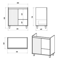 Тумба под раковину арт-RIS-06080-0842Я — фото 7, Тумбы под раковину