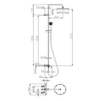 Товар: Душевая система Bossini Elios L10401.030 с термостатом с изливом цвет хром - фото 2 Душевая система Bossini Elios L10401.030 с термостатом с изливом цвет хром — фото 2, Душевые системы