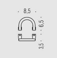 Крючок COLOMBO DESIGN LULU одинарный цвет хром арт-LC47 — фото 2, Крючки для полотенец