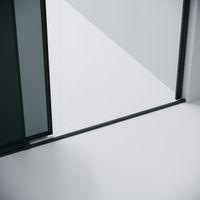 Дверь в нишу Grossman Galaxy (110х195) черный матовый,стекло тонированное,раздвижная, 1 место арт-100.K33.01.110.21.10 — фото 7, Раздвижные душевые двери