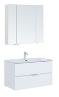 Мебель для ванной Aquanet Алвита new 90 белый матовый 00306189 — фото 1, Комплекты мебели для ванной
