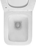 Унитаз-моноблок AZARIO STOUN 405х750х780 напольный, безободковый, в комплекте с сиденьем дюропласт микролифт, белый арт-AZ-1109 — фото 7, Напольные унитазы