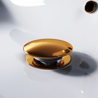 F0700P44 Донный клапан нажимной универсальный, розовое золото — фото 1, Донные клапаны