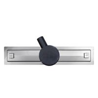 Душевой лоток AZARIO 800 мм, D40(50), решетка из нержавеющей стали "под плитку", металлический желоб, поворот 360°, комбинированный затвор арт-AZT3TILE800 — фото 2, Трапы для душа