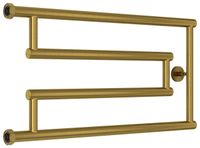 Полотенцесушитель водяной Сунержа High-Tech+ model "G" 320х650 Состаренная латунь арт-051-4051-3265 — фото 4, Водяные полотенцесушители