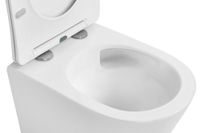 Унитаз ABBER Bequem подвесной белый матовый, безободковый, смыв торнадо арт-AC1102TMW — фото 13, Подвесные унитазы