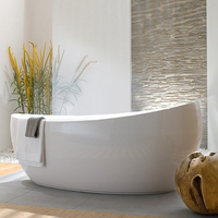 Ванна, Villeroy&Boch, Aveo New Generation , ширина, мм-1900, глубина, мм-950, высота, мм-830, водоизмещение (л)-245, тип установки-отдельностоящий, форма-овальная, панель-есть, слив-перелив-в комплекте, диаметр слива, мм-52, материал-Quaryl, цвет-камень белый (Stone White) арт-UBQ194AVE9W1V-RW — фото 1, Акриловые ванны