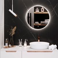 Зеркало с LED-подсветкой MILAN (55) круглое /AQUA DE MARCO MIL55 — фото 1, Зеркала в ванную комнату