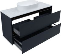 Тумба под раковину Allen Brau Activity 120 1.34007.AM антрацит матовый/черный браш — фото 16, Тумбы под раковину