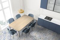 Керамогранит Topaz_GT Синий 41,2x41,2 _ 1\81,6 арт-GT235VG — фото 5, Керамогранит