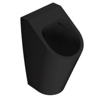 Писсуар GLOBO FORTY3 FO031AR подвесной с подводкой воды сифоном креплением и системой подачи воды VA024 цвет черный матовый — фото 1, Писсуары