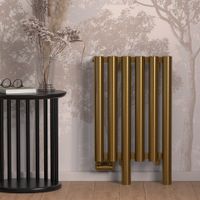 Отопительный радиатор Сунержа Кумир-0 EU50 левый 500х470 7 секций Состаренная латунь арт-051-0350-5007 — фото 4, Радиаторы отопления