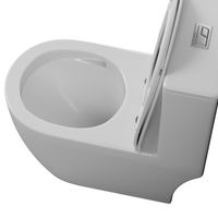 Унитаз напольный Grossman Classic (700х385х745) безободковый,белый,моноблок с тонкой крышкой,микролифт,смыв торнадо,1 место арт-GR-4484SQ — фото 2, Напольные унитазы