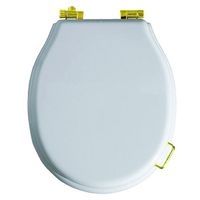 Сиденье с крышкой SIMAS LANTE цвет белый золото LA003OR — фото 1, Сиденья для унитаза