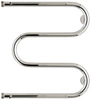 Полотенцесушитель водяной Стилье М-образный 2 полки 500х500 резьба-сгон 1" Без покрытия арт-00014-5050 — фото 1, Водяные полотенцесушители