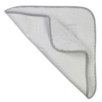 Коврик д/ванной комнаты 60х60 см., вышивка логотип MIGLIORE, белый, окантовка серебро арт-31926 — фото 2, Коврики для ванной комнаты