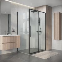 Душевое ограждение Niagara Nova NG-34-13AGR-A100GR-34 (130х100х195) ппрямоугольник,раздвижная,графит,стекло прозрачное,2 места — фото 5, Душевые уголки