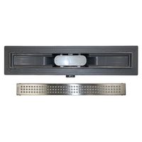 Душевой лоток AZARIO CUBE 600 мм, боковой слив D40, пластиковый, решетка из нержавеющей стали арт-AZCP11-60 Cube — фото 2, Трапы для душа