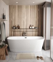 Ванна пристенная Grossman Cristal (170х80х58) цвет белый матовый,1 место арт-GR-17071M — фото 3, Акриловые ванны