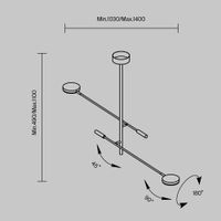 Потолочный светильник Maytoni арт-MOD070CL-L15W3K1 — фото 4, Подвесные светильники