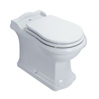 BELLA Унитаз напольный, приставной, выпуск универсальный в пол/стену, белая керамика 30856 — фото 1, Напольные унитазы