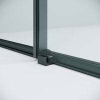 Душевое ограждение Niagara Nova NG-34-13AGR-A100GR-34 (130х100х195) ппрямоугольник,раздвижная,графит,стекло прозрачное,2 места — фото 7, Душевые уголки