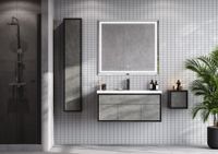 Шкаф-колона УЭЛЬС 30, графит 1A267703WA6A0 — фото 3, Шкафы для ванной