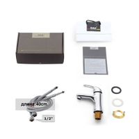 Товар: Смеситель для раковины D&K Rhein , хром арт-DA1372141 - фото 2 Смеситель для раковины D&K Rhein , хром арт-DA1372141 — фото 2, Смесители для раковины