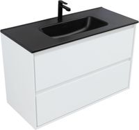 Товар: Тумба с раковиной Aquanet Милан 100 цв. белый глянец 00340155 - фото 5 Тумба с раковиной Aquanet Милан 100 цв. белый глянец 00340155 — фото 5, Тумбы с раковиной