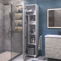 Шкаф-пенал VIGO Geometry 45 напольный бетон арт-243 бетон — фото 4, Пеналы для ванной комнаты